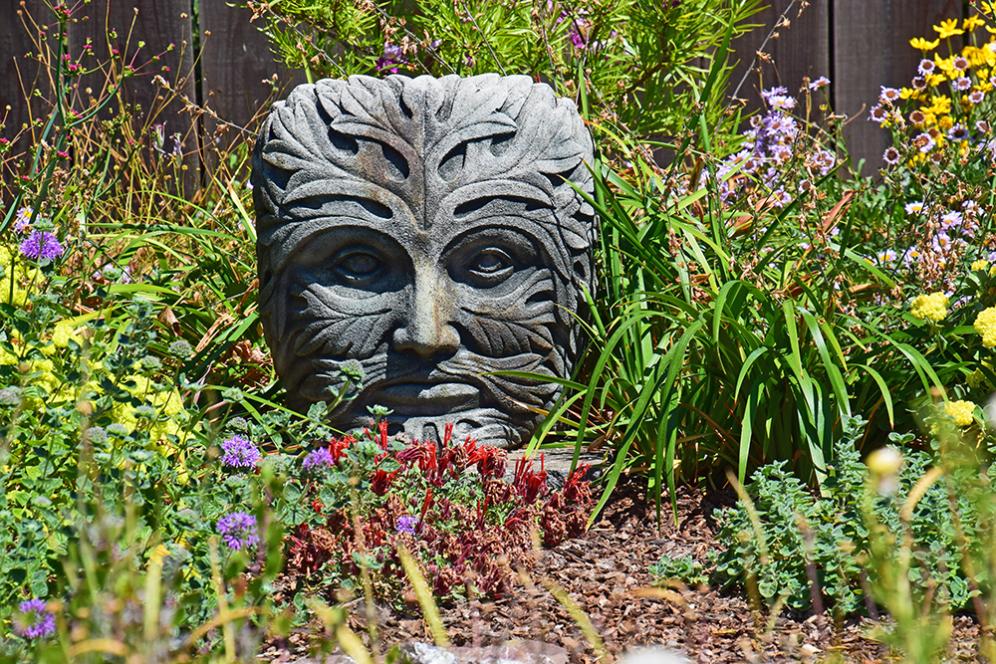 Mask in the Garden