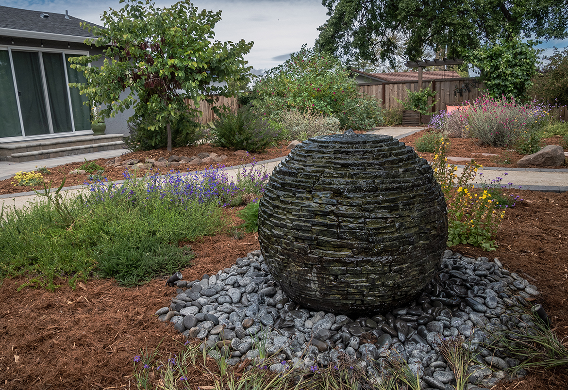 Stacked Stone Water Feature